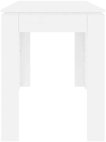 Mesa de jantar 120x60x76 cm contraplacado branco