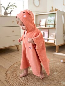 Agora -15%: Poncho de banho personalizável, Animais, para bebé alperce