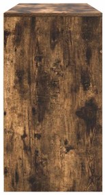 Secretária 120x42x76cm derivados de madeira cor carvalho fumado