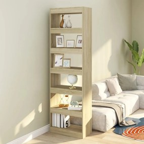 811685 vidaXL Estante/divisória 60x30x198 cm cor carvalho sonoma