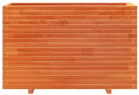 Vaso/floreira de jardim 110x40x72,5cm pinho maciço castanho mel
