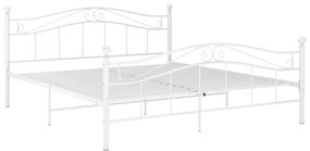 Estrutura de cama metal 200x200 cm branco