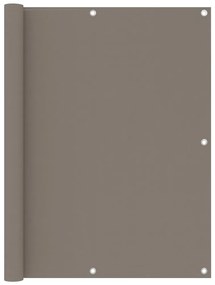 Tela de varanda 120x500 cm tecido Oxford cinzento-acastanhado