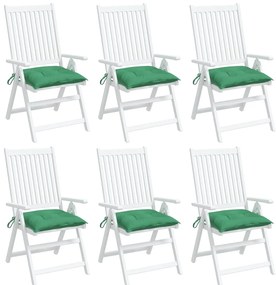 Almofadões para móveis de paletes 6 pcs tecido oxford verde