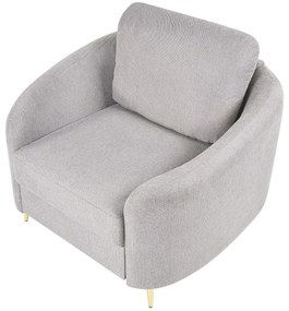 Conjunto de sofás com 6 lugares em tecido cinzento TROSA Beliani
