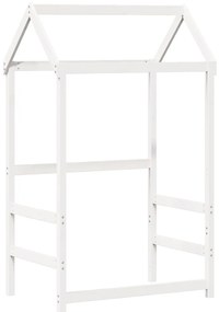 Conj. sofá-cama e banco c/ telhado 90x190cm pinho maciço branco