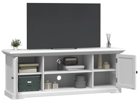 Móvel de TV 110x30x41 cm derivados de madeira branco