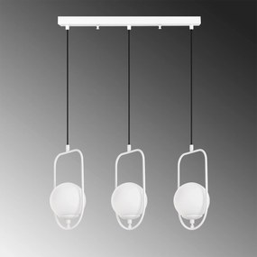 Candeeiro Suspenso Skew – Branco – 80 cm x 185 cm