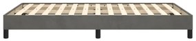Estrutura de cama sem colchão 120x190 cm Veludo cinza escuro