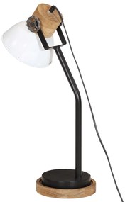Candeeiro de secretária 25 W 18x18x60 cm E27 branco
