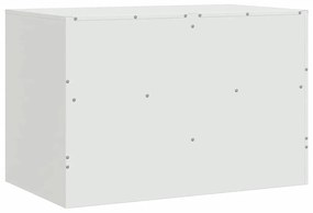 Móveis de TV 2 pcs 67x39x44 cm aço branco
