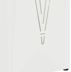 Suporte para Guarda-chuva Branco Metal Compacto