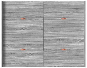 Estrado de cama com arrumação Sonoma cinzento 140 x 200 cm