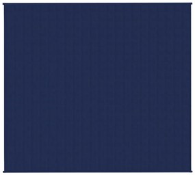 Manta pesada 13 kg 200x220 cm tecido azul