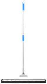 vidaXL Rodo de chão 75x119,5 cm aço e borracha