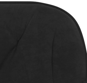 Cadeiras de jantar giratórias 2 pcs veludo preto