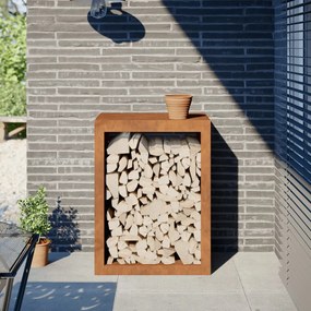 Rack Lenha 60x40x80 cm aço resistente às intempéries