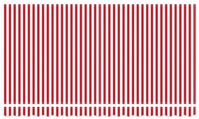 Toldo Retrátil Vermelho e Branco 400x200 cm 400 x 200 cm 4x2 m