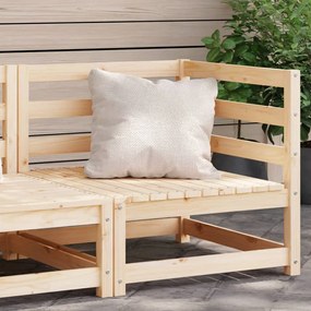 vidaXL Sofá de canto para jardim 70x70x67 cm madeira de pinho maciça