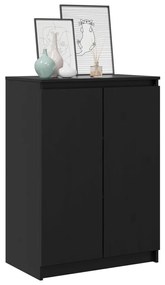 Aparador pinho maciço 60x36x84 cm preto