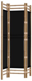 Divisória/biombo com 3 painéis dobráveis 120 cm bambu e lona