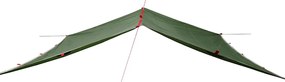 Lona de campismo 360x294 cm impermeável verde
