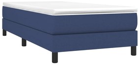 Estrutura de cama 90x190 cm tecido azul