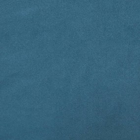 4 pcs conjunto de sofás com almofadões veludo azul