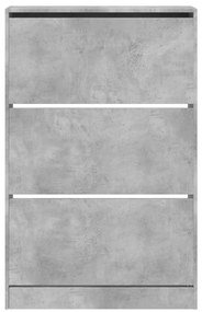 Sapateira 80x21x125,5 cm derivados de madeira cinzento cimento
