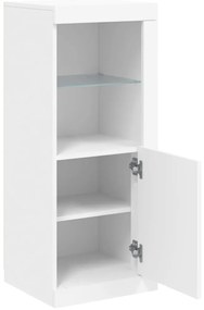 Aparador com luzes LED 41x37x100 cm branco