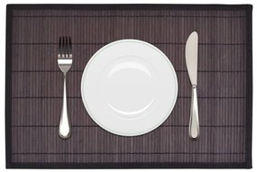 Individuais de mesa bambu 6 pcs 30x45 cm castanho-escuro