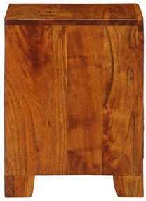 Armário de cabeceira 2 pcs 35x35x45 cm acácia de madeira maciça