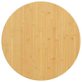 352677 vidaXL Tampo de mesa Ø90x1,5 cm bambu