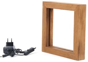 Candeeiro de Mesa KN09 – Castanho – 25 x 25 x 5 cm