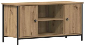 Mesa de TV vidaXL Carvalho Artesanal 100x40x50 cm Madeira Derivada e A