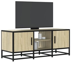 Móvel p/ TV 100x35x41 cm deriv. madeira/metal carvalho sonoma