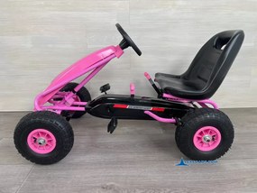 Kart a pedais Kart Champion Pink Edition Rosa