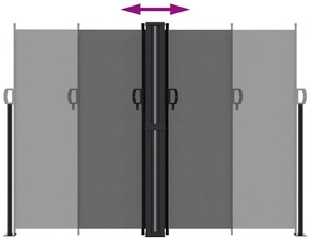 Toldo lateral retrátil 180x1000 cm antracite