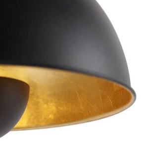 Candeeiro de mesa retro preto com dourado - Magnax