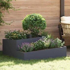 vidaXL Vasos e Plantadeiras Antracite Plástico Grande