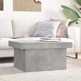 Mesa de centro 100x55x40 derivados de madeira cinzento cimento