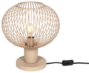 Candeeiro de Mesa Moderno em Arame Bege 33cm - Gila