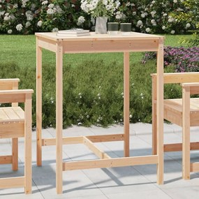 vidaXL Mesa de jardim 82,5x82,5x110 cm madeira de pinho maciça