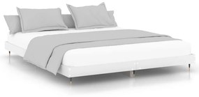 Estrutura de cama 180x200 cm derivados de madeira branco