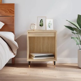 Mesa de cabeceira 40x35x50 cm derivados madeira carvalho sonoma