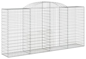 Cestos gabião arqueados 6pcs 300x50x140/160cm ferro galvanizado