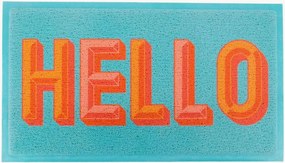 Tapete de entrada Blue Hello