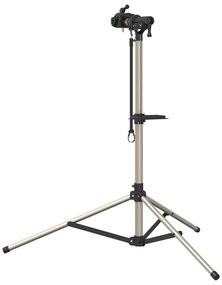 Suporte p/ reparar bicicletas ajustável 120-165 cm alumínio