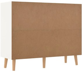 Aparador 90x30x72cm derivados de madeira branco/carvalho sonoma