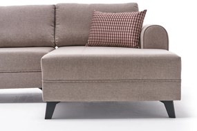 Sofá-Cama de Canto Belen – Creme – 300x78x202 cm